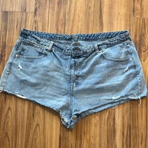 Wild Fable Blue Jean Shorts Distressed Cut-Off Style